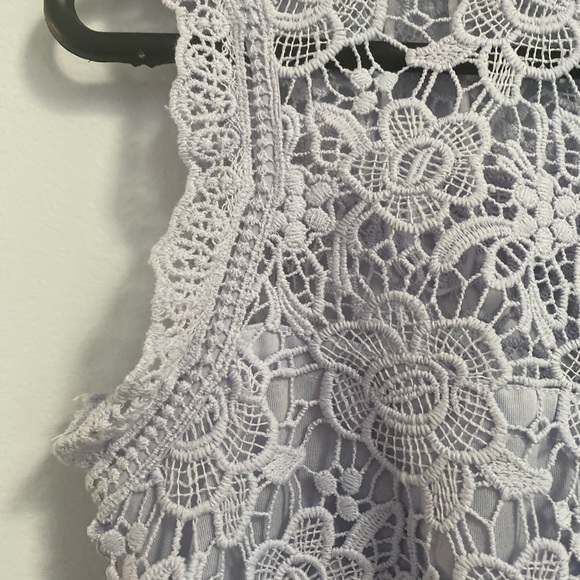 Lavender lace Nanette Lepore blouse - Picture 8 of 13